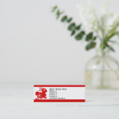 Mini Carte de visite de lapin (Debout devant)