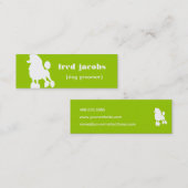 Mini Carte de visite de l'éleveur de chiens (Devant / Derrière)
