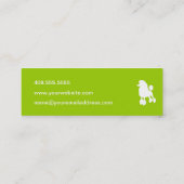 Mini Carte de visite de l'éleveur de chiens (Dos)