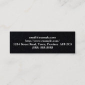 Mini Carte de visite de l'instructeur de langue espagno (Dos)