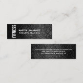 Mini Carte de visite de l'instructeur en cuir de taille (Devant / Derrière)