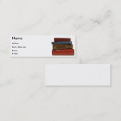 Mini Carte de visite de livre de romancier d'auteur (Devant / Derrière)