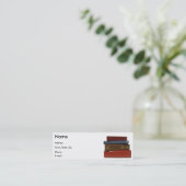Mini Carte de visite de livre de romancier d'auteur (Debout devant)