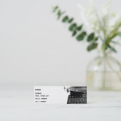 Mini Carte de visite de livre de romancier d'auteur de (Debout devant)
