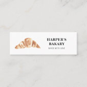 Mini Carte de visite de logo professionnel de boulanger (Devant)