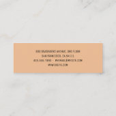 Mini Carte de visite de logo professionnel de boulanger (Dos)