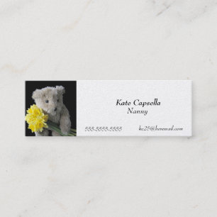Mini carte de visite de l'ours de Daffodil