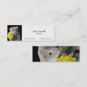 Mini carte de visite de l'ours de Daffodil (Devant / Derrière)