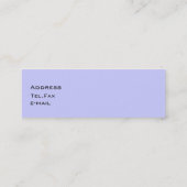 Mini carte de visite de lustre noir (Dos)