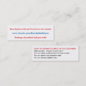 Mini Carte de visite de Lynn Zazzle de maths de karaté (Devant / Derrière)