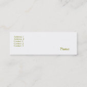 Mini Carte de visite de manucure (Dos)