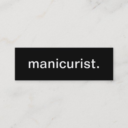 Mini Carte de visite de manucure (Devant)
