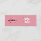 Mini Carte de visite de maquillage chaud 3D rose (Devant)