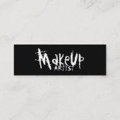 Mini Carte de visite de maquilleur (Dos)