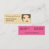Mini Carte de visite de maquilleur (Devant / Derrière)