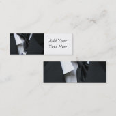 Mini Carte de visite de mariage de smoking (Devant / Derrière)