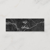 Mini carte de visite de médias sociaux en marbre (Dos)