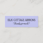 Mini Carte de visite de Merci d'origine aquarelle (Dos)