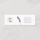 Mini Carte de visite de Merci Floral moderne (Dos)