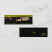 Mini Carte de visite de mode masculin (Devant / Derrière)