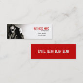 Mini Carte de visite de mode/photographie (Devant / Derrière)