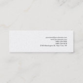 Mini Carte de visite de monogramme fin Pearl (Dos)