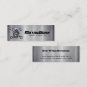 Mini Carte de visite de moto d'acier inoxydable de Faux (Devant / Derrière)