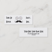 Mini Carte de visite de moustache de guidon de magasin (Devant / Derrière)