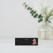 Mini Carte de visite de neutre de couturier (Debout devant)
