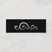 Mini Carte de visite de papillon diamant (Dos)