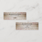 Mini carte de visite de parties scintillantes en (Devant / Derrière)