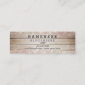 Mini carte de visite de parties scintillantes en (Dos)