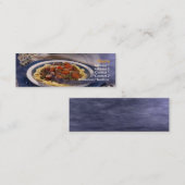 Mini Carte de visite de pâtes (Devant / Derrière)