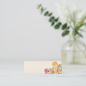 Mini Carte de visite de pavots (Debout devant)