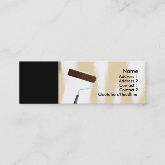 Mini Carte de visite de peinture (Devant)