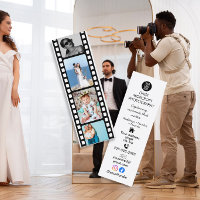 Carte de visite de photographe de mariage en bande
