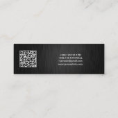Mini Carte de visite de photographie élégant avec code  (Dos)