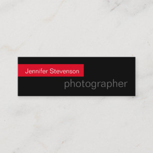 Mini Carte de visite de photographie tendance, mince, n