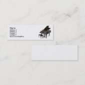 Mini Carte de visite de piano (Devant / Derrière)