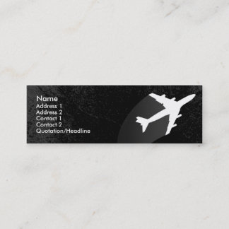 Mini Carte de visite de pilote d'avion ou de steward
