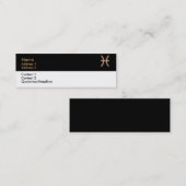 Mini Carte de visite de Pisces (Devant / Derrière)