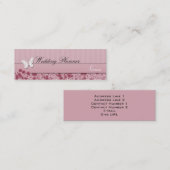 Mini Carte de visite de planificateur de mariage (Devant / Derrière)