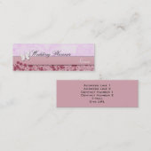 Mini Carte de visite de planificateur de mariage (Devant / Derrière)