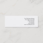 Mini Carte de visite de procureur de tendance noir minc (Dos)