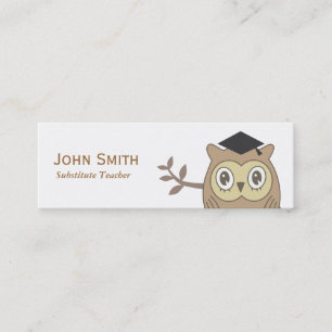 Mini Carte de visite de professeur remplaçant de Dr.