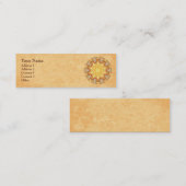 Mini Carte de visite de profil de mandala de (Devant / Derrière)