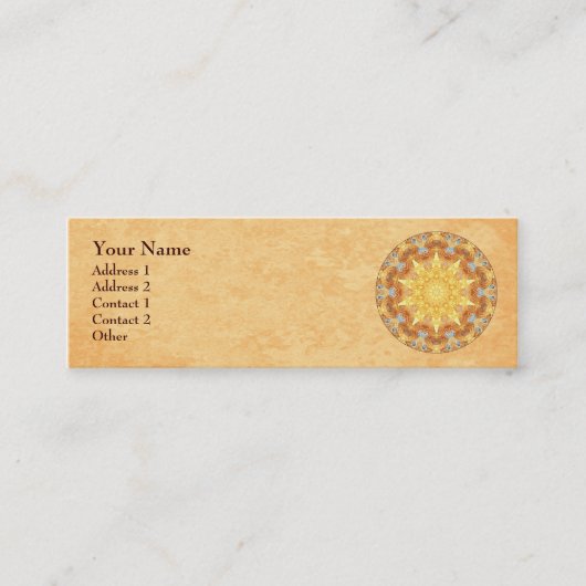 Mini Carte de visite de profil de mandala de (Devant)