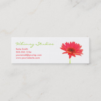Mini Carte de visite de profil de marguerite de Gerbera