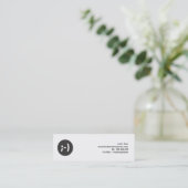 Mini Carte de visite de profil d'émoticône (Debout devant)