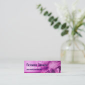 Mini Carte de visite de profil électro-scifi rose (Debout devant)